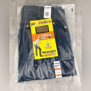 Wrangler 13MWZ Cowboy Cut Mens Original Fit Rigid Indigo Blue Jeans Size 31X32